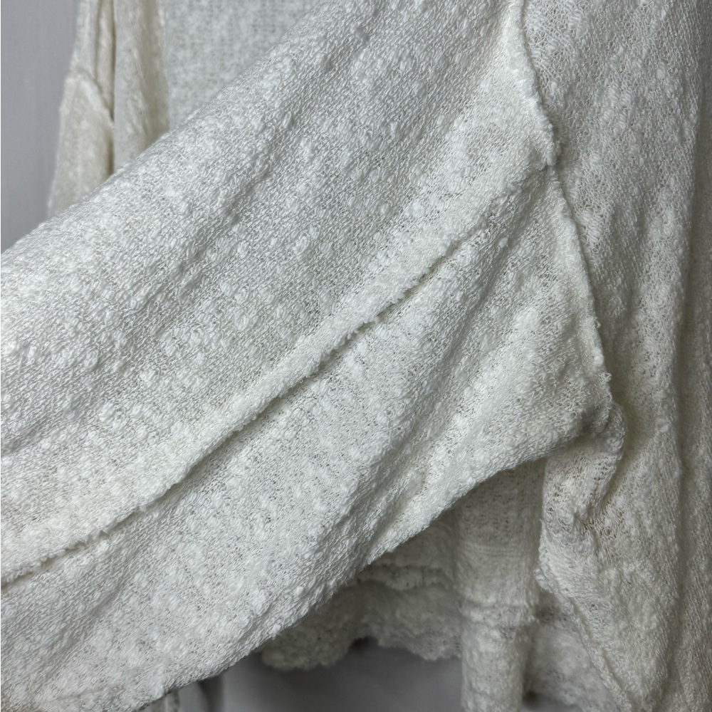 We The Free Womens Island Girl Sweater White‎ L Oversized Boho Festival Beachy - Picture 4 of 16
